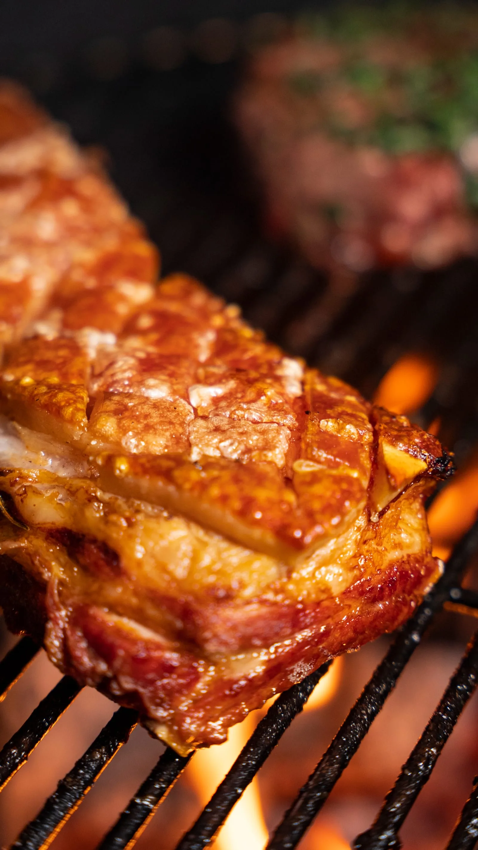 Panceta crocante a la parrilla